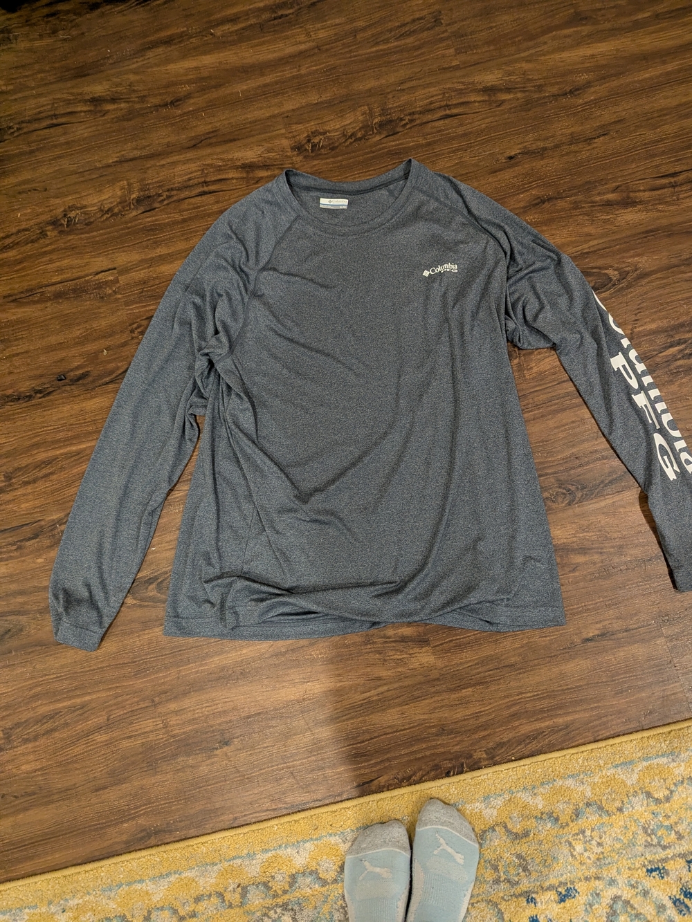 Columbia Men's Long Sleeve Shirt - Charcoal